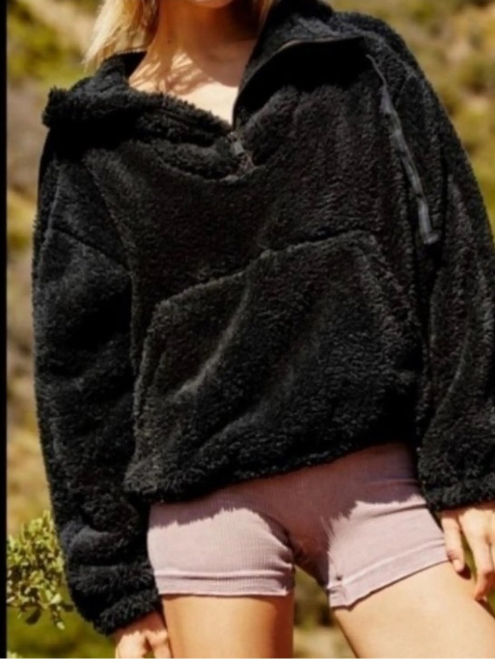 Free People Cozy Sherpa Pullover Jacket